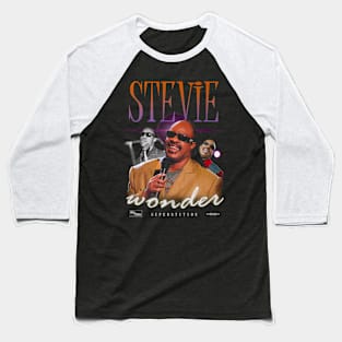 Stevie Wonder Melodic Masterpieces Baseball T-Shirt